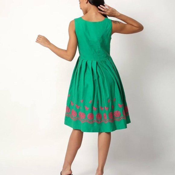 New with tags embroidered cotton corset dress sizes 8- 18 - Picture 2 of 4